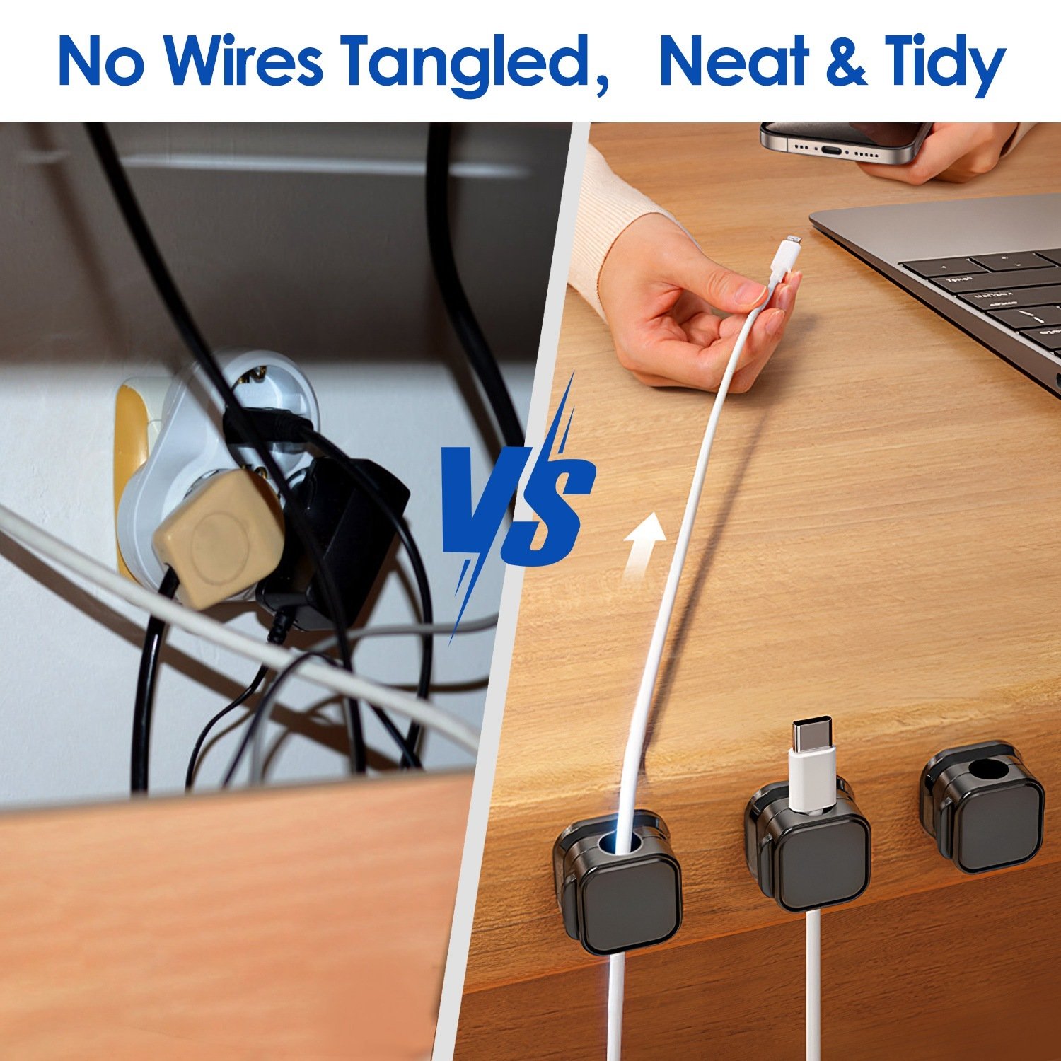 Magnetic Cable Organizer Clips – 6 Pack - Image 7